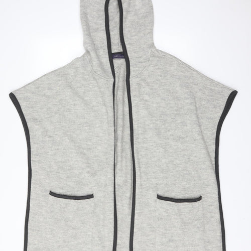 M&S Womens Grey   Acrylic Cardigan Jumper Size S