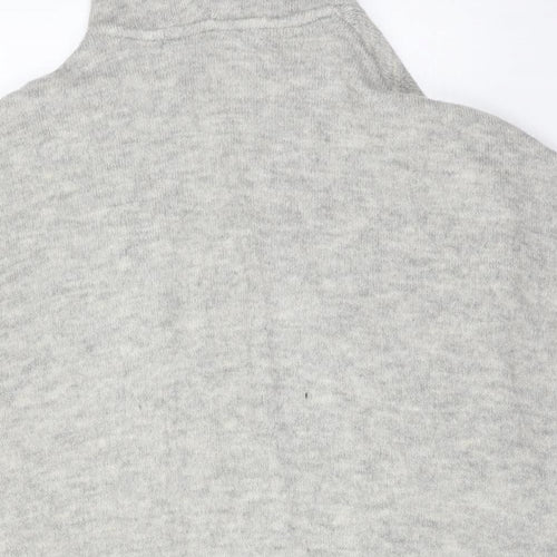 M&S Womens Grey   Acrylic Cardigan Jumper Size S