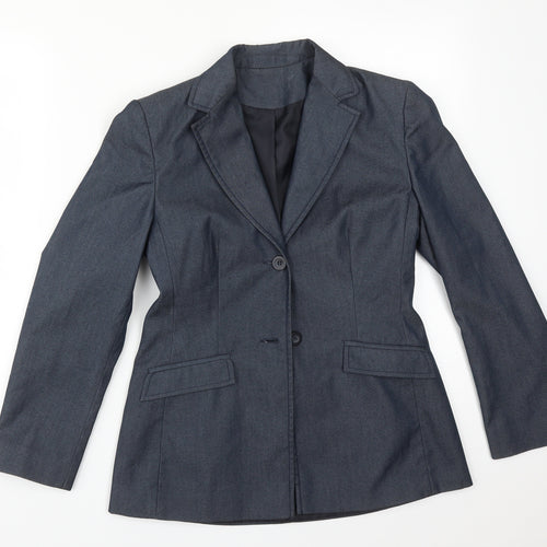 Debenhams Womens Blue  Polyester Jacket Suit Jacket Size 8