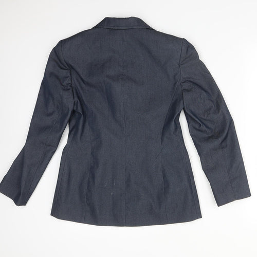 Debenhams Womens Blue  Polyester Jacket Suit Jacket Size 8