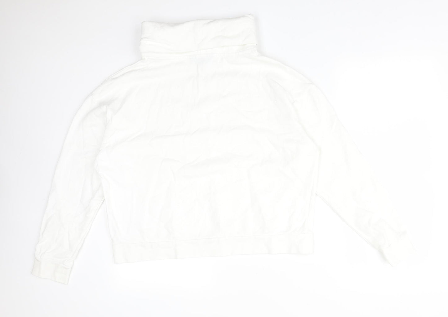 Dorothy Perkins Womens White  Cotton Pullover Sweatshirt Size 14