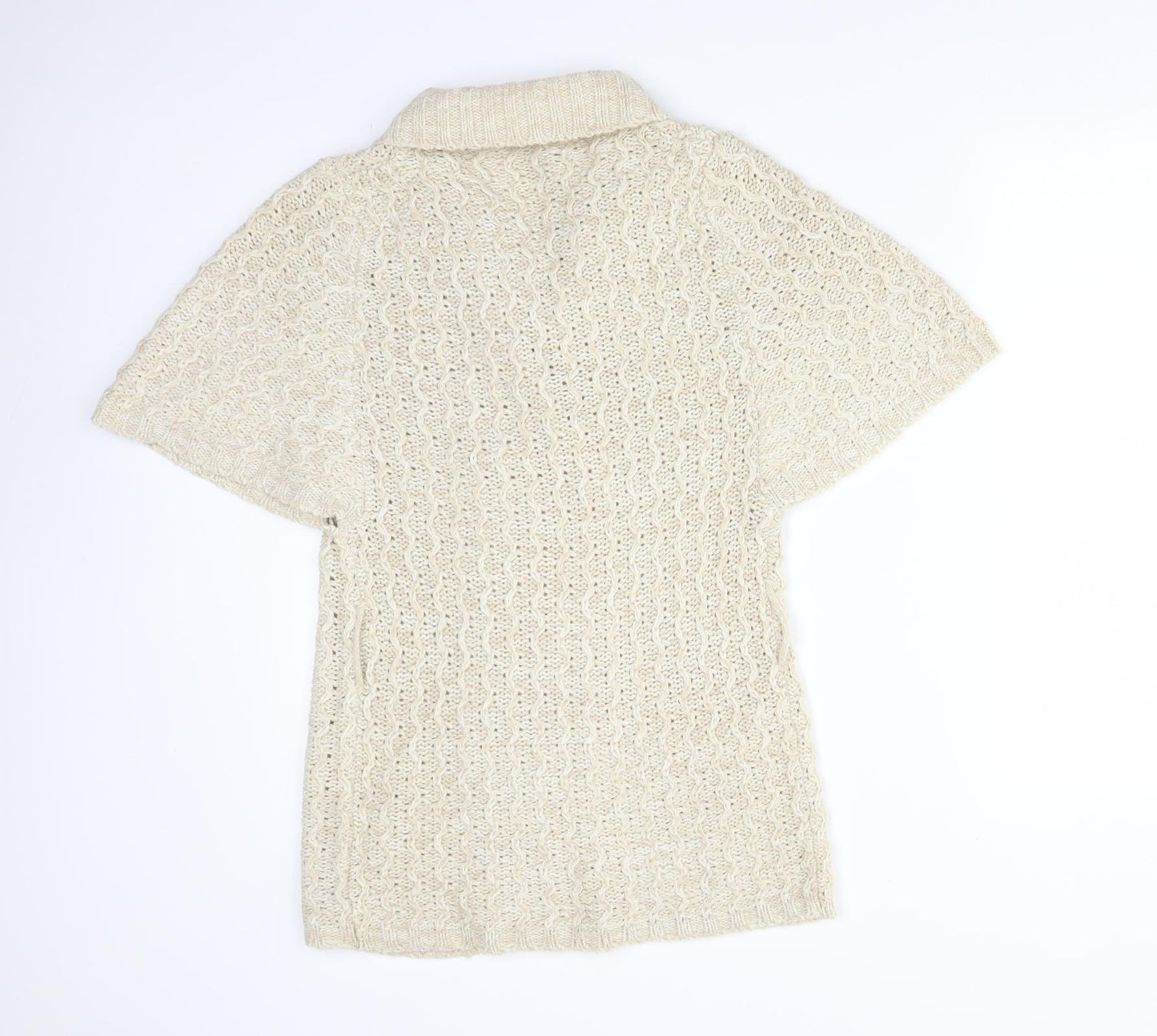 EVIE Womens Beige   Acrylic Cardigan Jumper Size 12