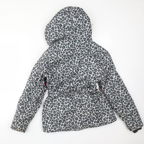 Matalan Girls Multicoloured Animal Print  Overcoat Coat Size 14 Years