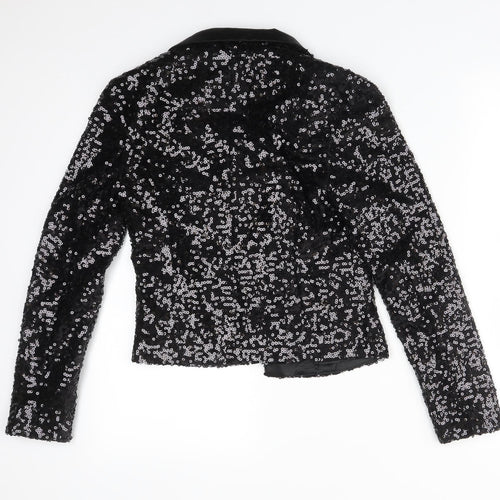 Atmosphere Womens Black  Polyester Jacket Blazer Size 8
