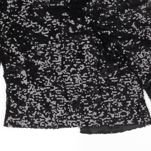Atmosphere Womens Black  Polyester Jacket Blazer Size 8