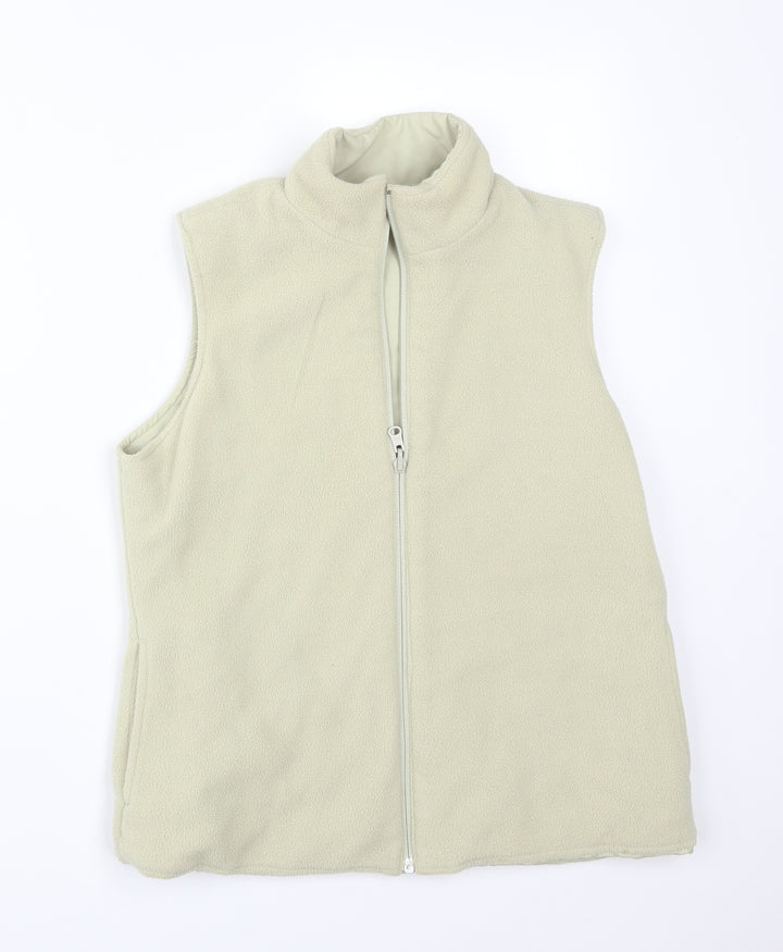 Debenhams Womens Green Gilet Jacket Size 10