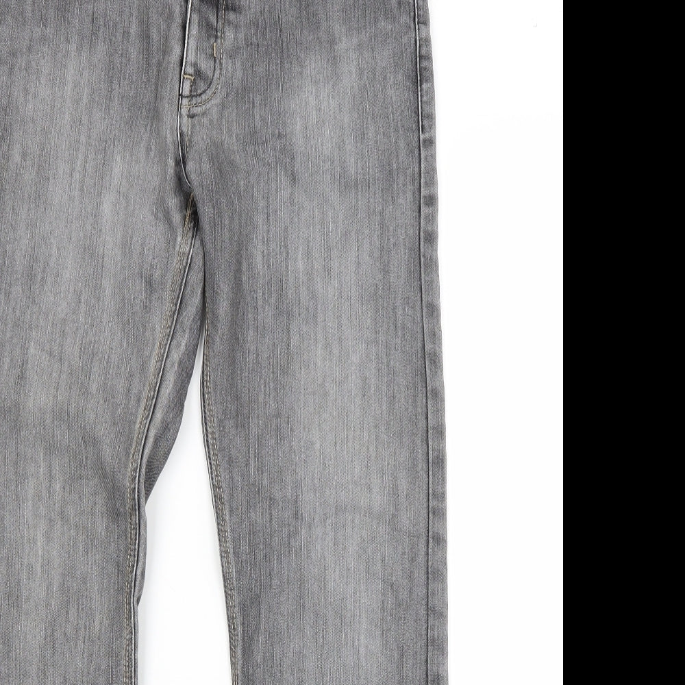 Preworn Mens Grey  Cotton Straight Jeans Size 30 in L32 in Regular