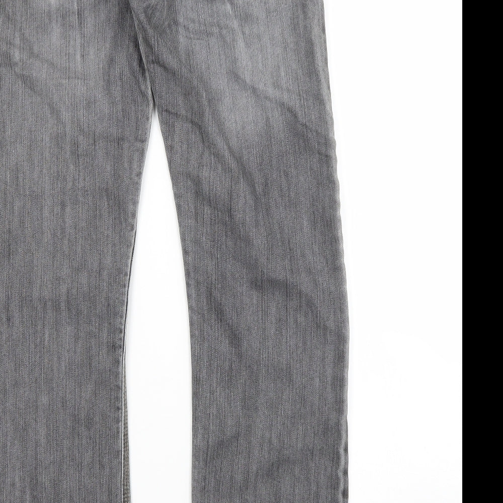 Preworn Mens Grey  Cotton Straight Jeans Size 30 in L32 in Regular