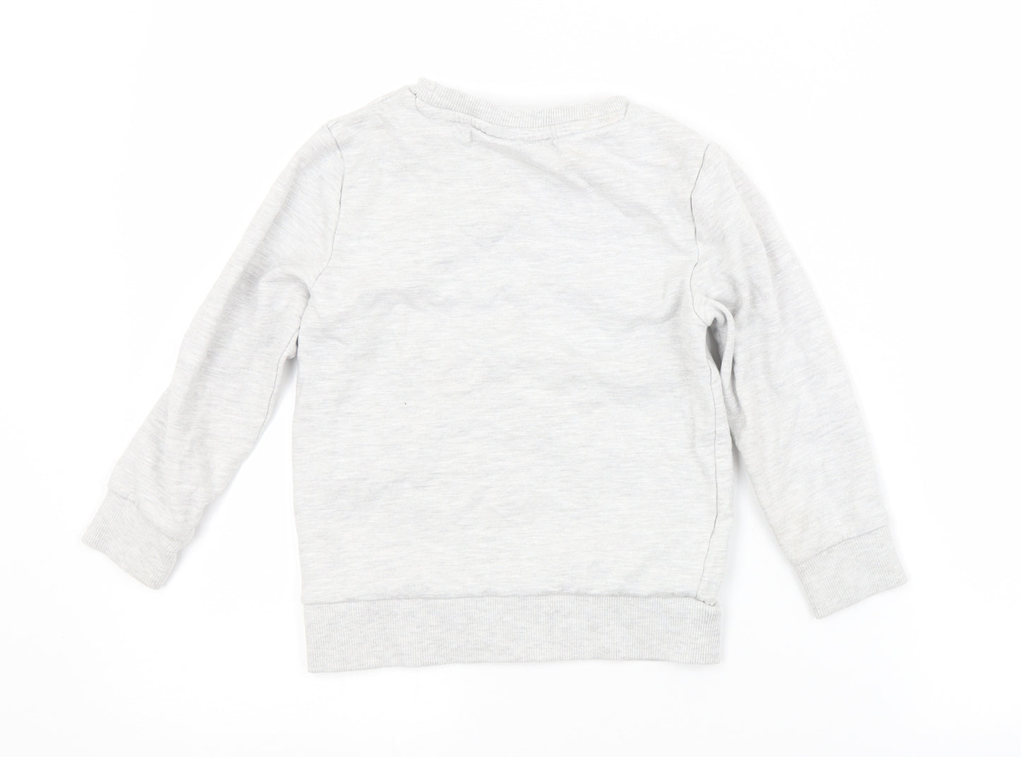 George Boys Grey  Cotton Pullover Sweatshirt Size 5-6 Years   - MINECRAFT