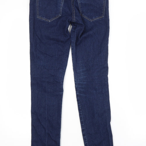H&M Womens Blue  Cotton Skinny Jeans Size 24 in L30 in Regular