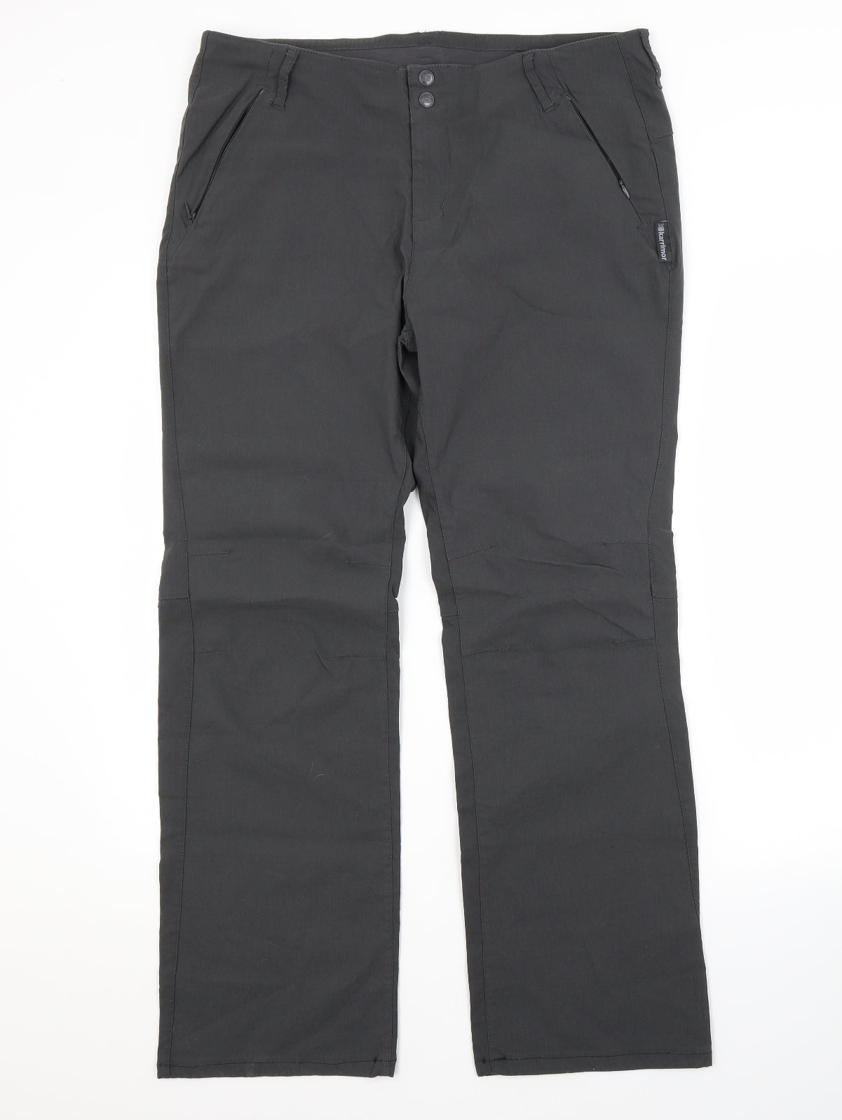 Karrimor Womens Grey  Viscose Cargo Trousers Size 16 L28 in Regular