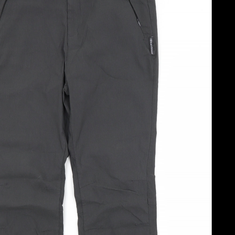 Karrimor Womens Grey  Viscose Cargo Trousers Size 16 L28 in Regular