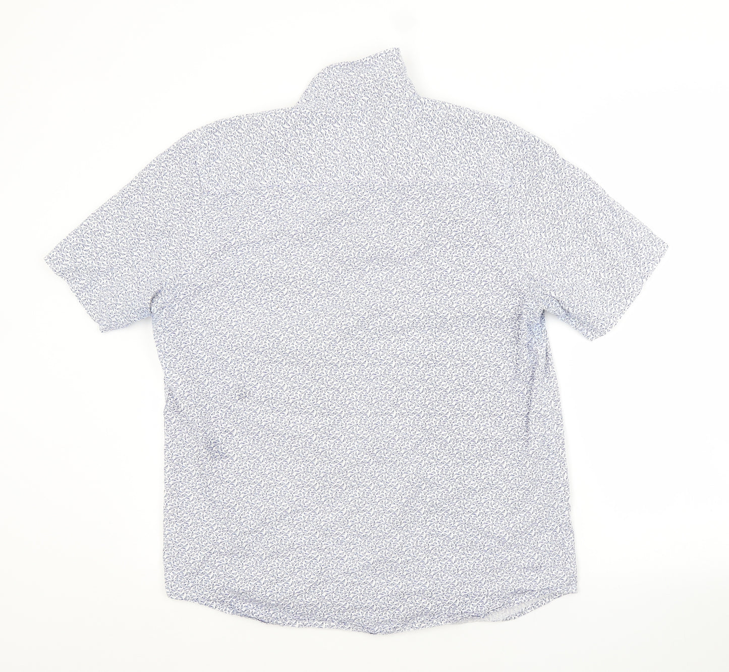 Cedar Wood State Mens Blue Argyle/Diamond Cotton  Button-Up Size L Collared