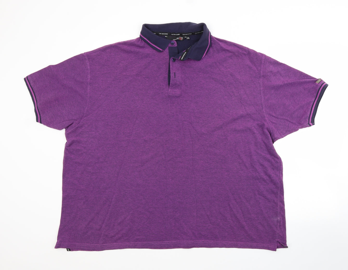 Colin Montgomerie Mens Purple  Cotton  Polo Size 2XL Collared