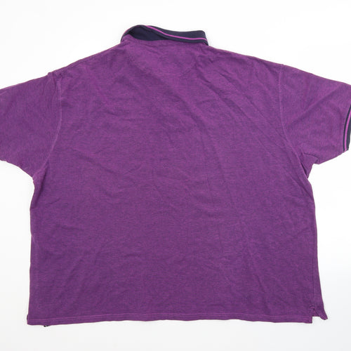 Colin Montgomerie Mens Purple  Cotton  Polo Size 2XL Collared