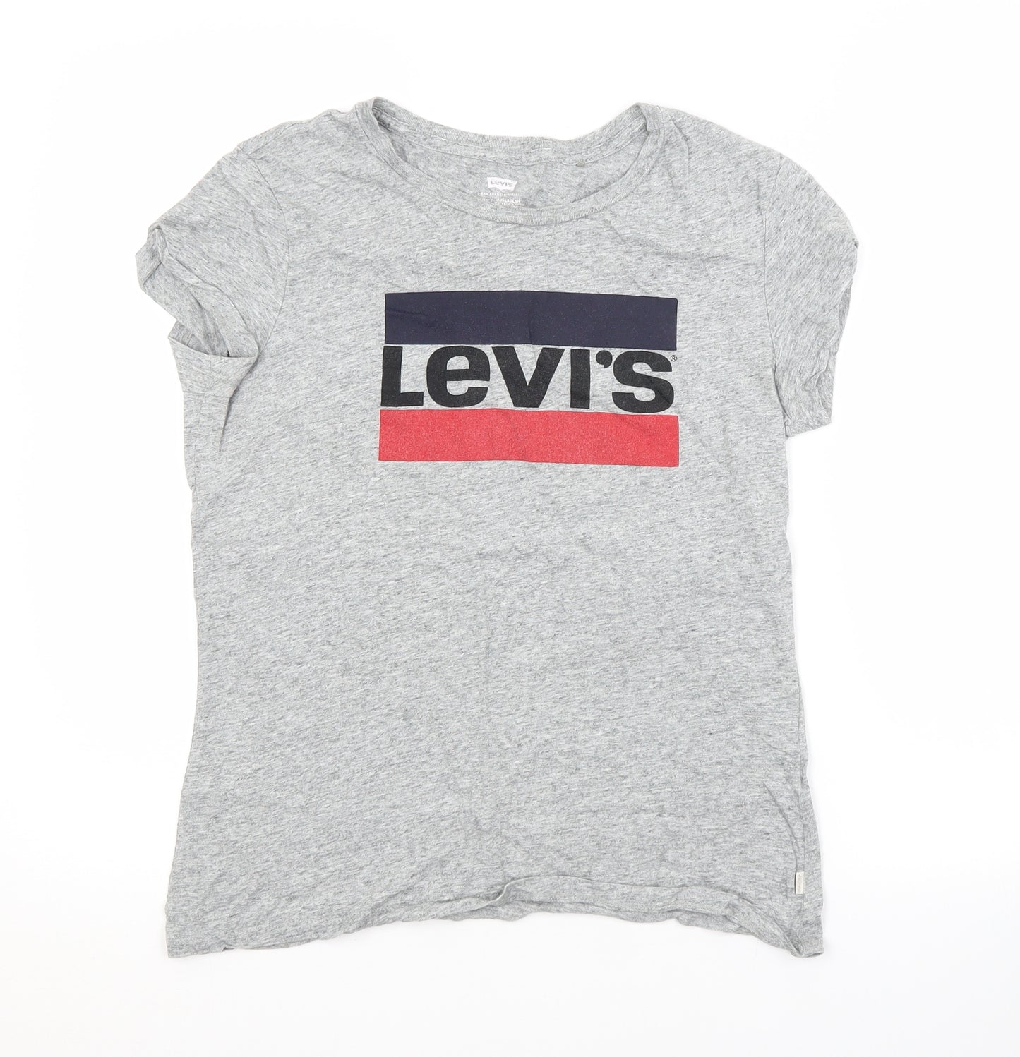 LEVI'S Womens Grey   Basic T-Shirt Size M Crew Neck
