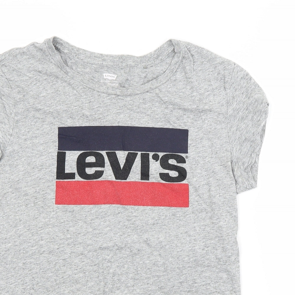 LEVI'S Womens Grey   Basic T-Shirt Size M Crew Neck