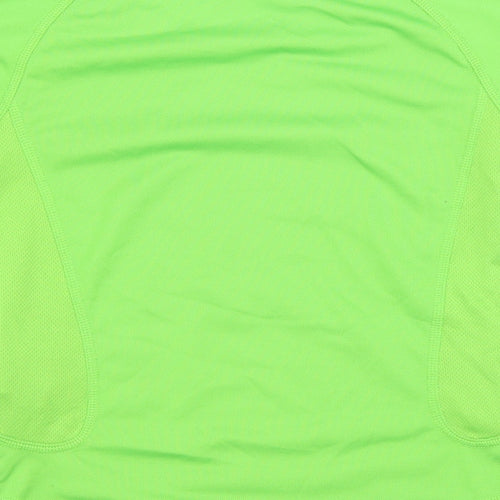 Quechua Boys Green  Polyester Basic Casual Size 5-6 Years Crew Neck