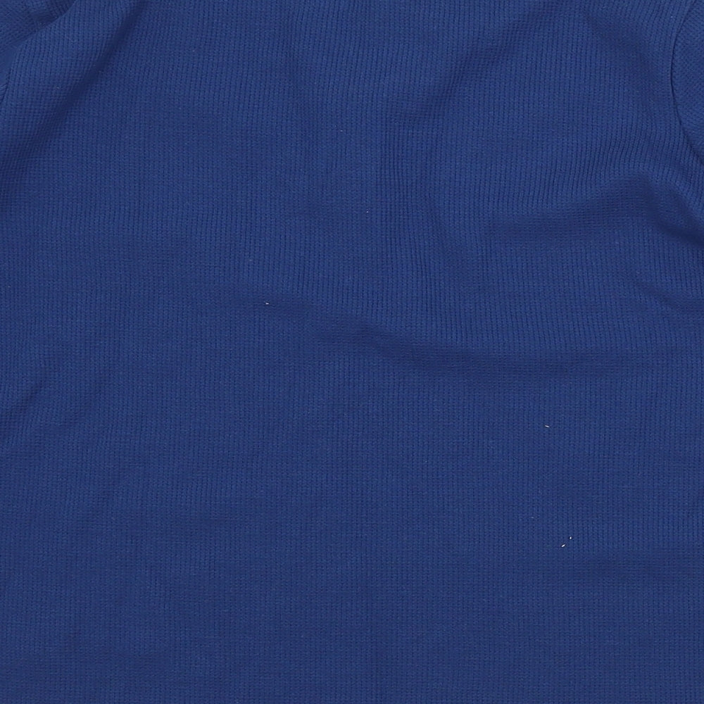 F&F Boys Blue  Cotton Basic T-Shirt Size 9-10 Years Crew Neck