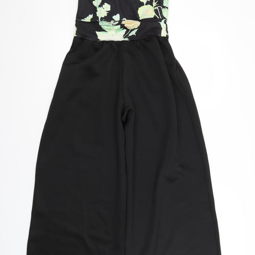 MissLook Womens Black Flecked Polyester Jumpsuit One-Piece Size 10