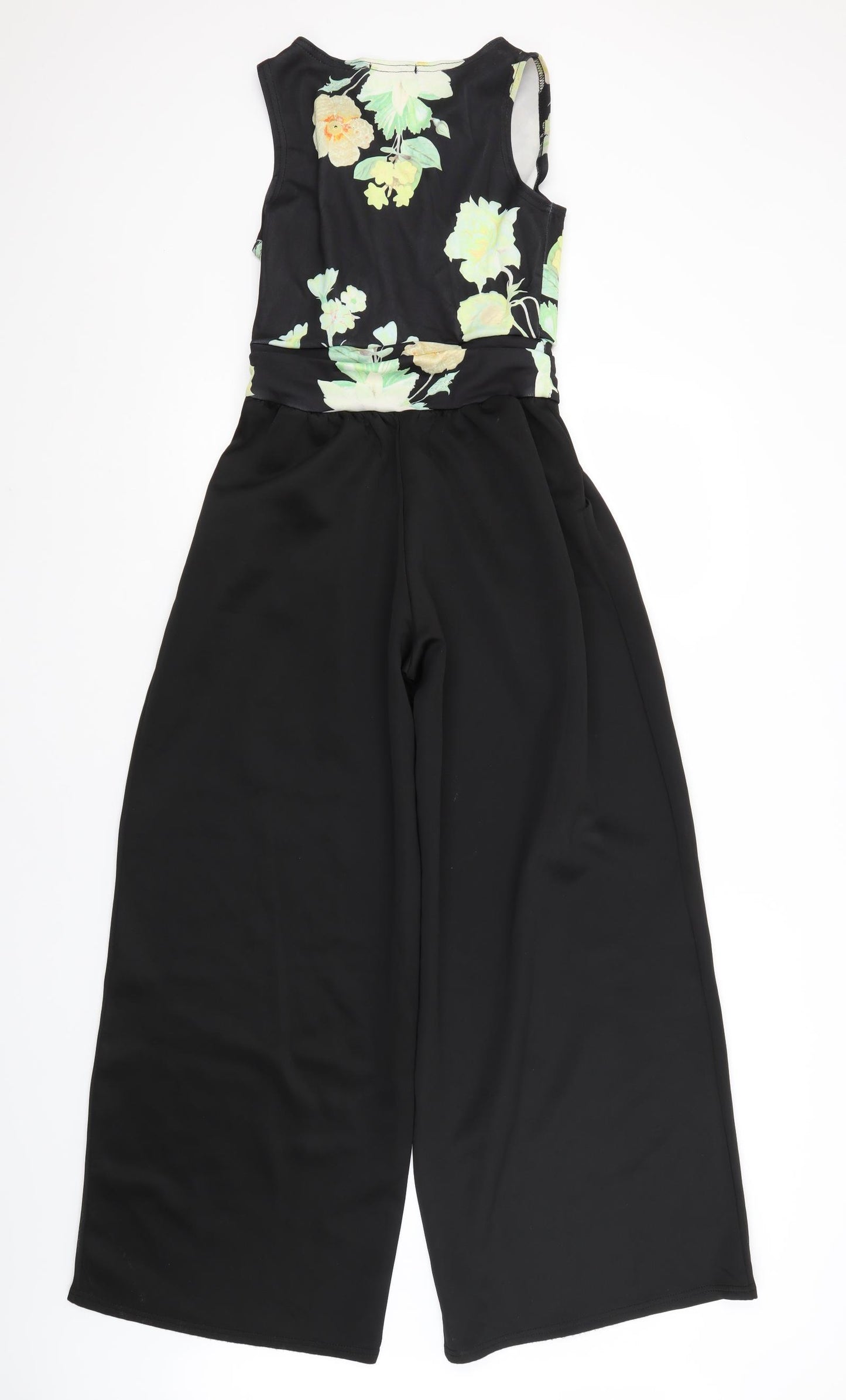 MissLook Womens Black Flecked Polyester Jumpsuit One-Piece Size 10