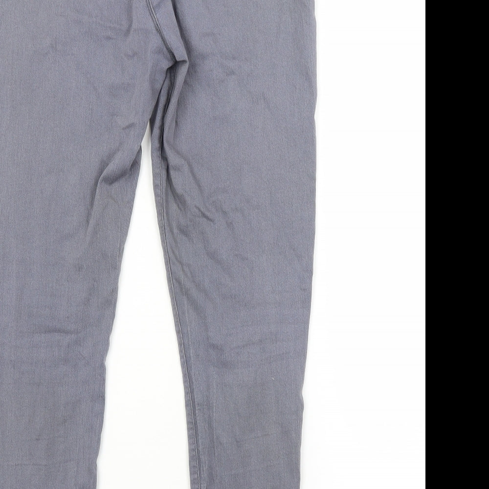 Preworn Womens Blue  Cotton Jegging Jeans Size 14 L26 in Regular