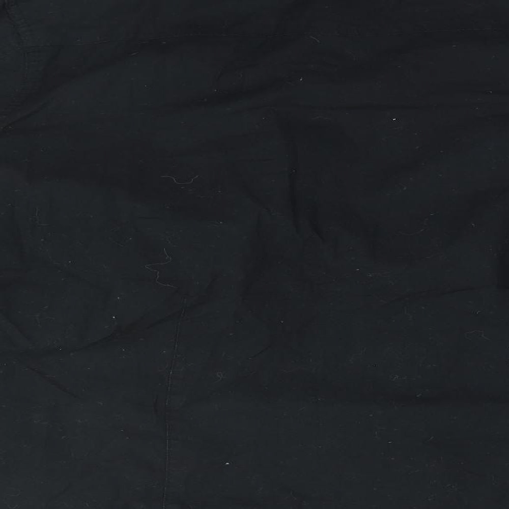 Industrialize Mens Black  Cotton  Button-Up Size M Collared