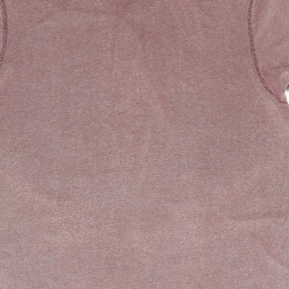Debenhams Mens Grey  Cotton  Polo Size L Collared