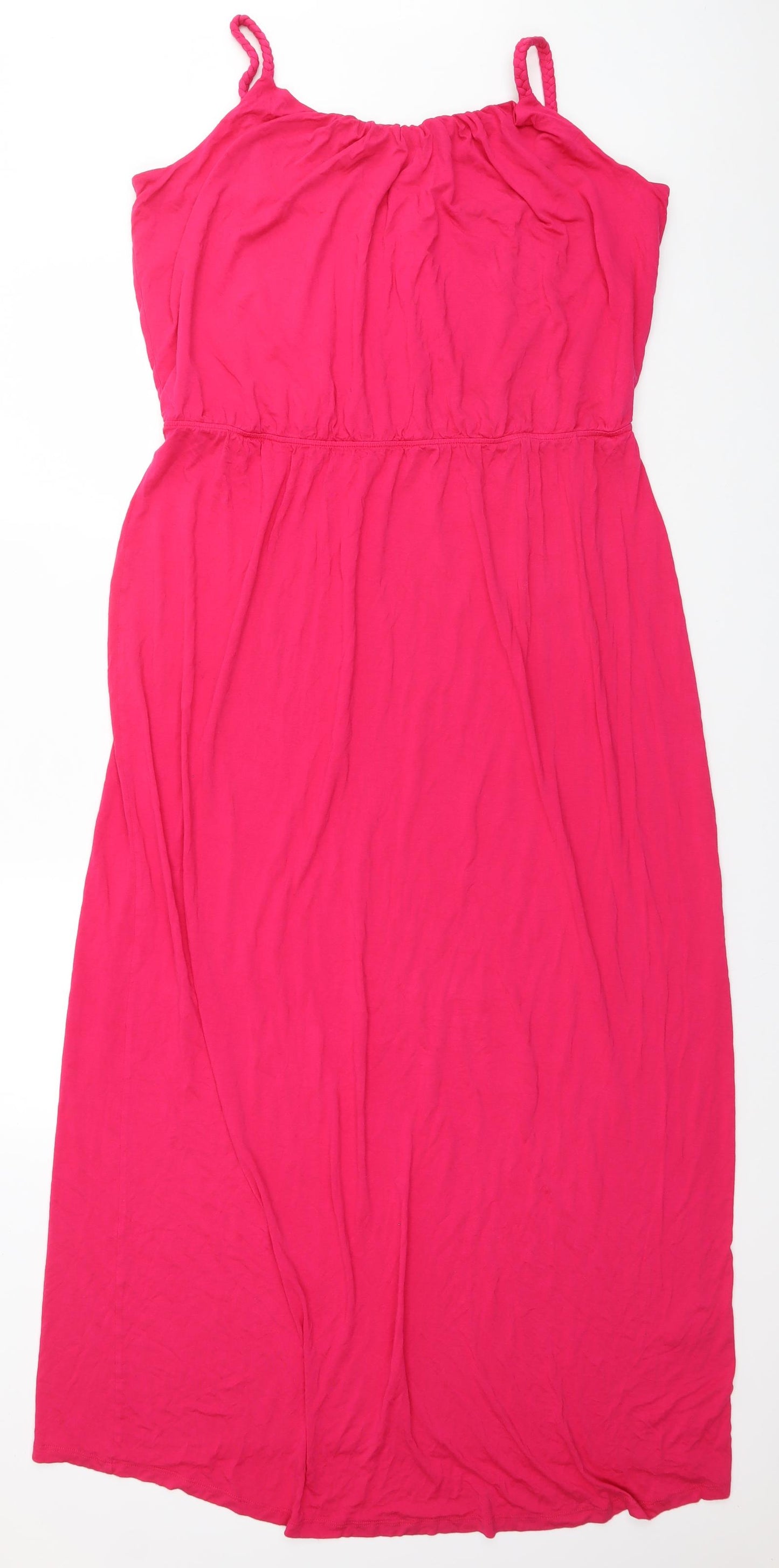 George Womens Pink  Viscose A-Line  Size 18 Off the Shoulder