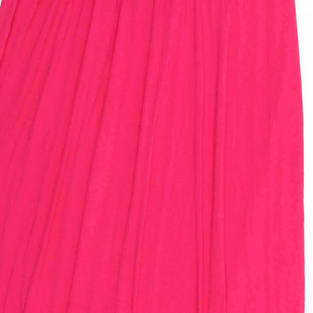 George Womens Pink  Viscose A-Line  Size 18 Off the Shoulder