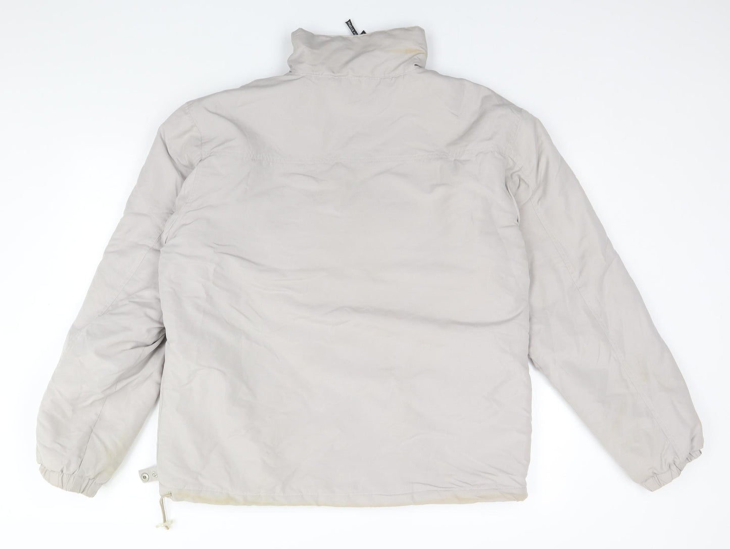Henley Womens Grey High Neck  Polyester Pullover Jumper Size M