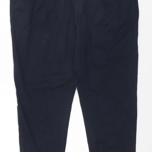 NEXT Womens Blue  Cotton Trousers  Size 36 L28 in Regular