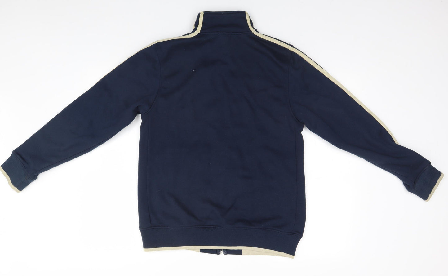 Pierre Cardin Mens Blue High Neck  Polyester Full Zip Jumper Size M