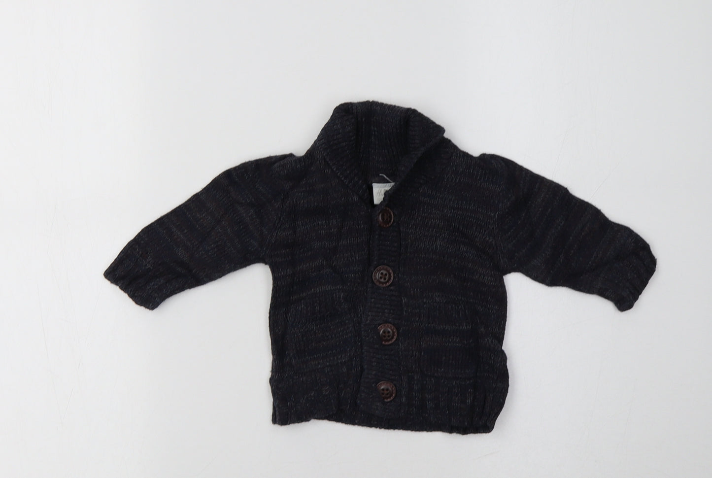 H&M Baby Blue  Cotton Cardigan Jumper Size 0-3 Months