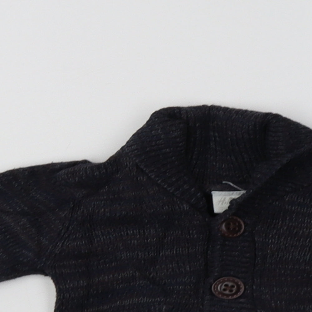H&M Baby Blue  Cotton Cardigan Jumper Size 0-3 Months