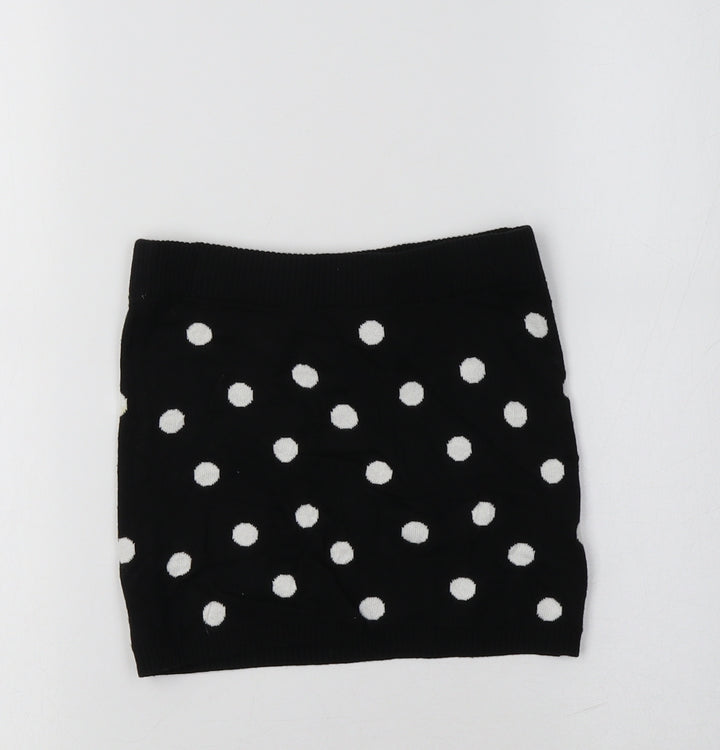 H&M Girls Black Polka Dot Cotton Mini Set Size 3-4 Years  Regular