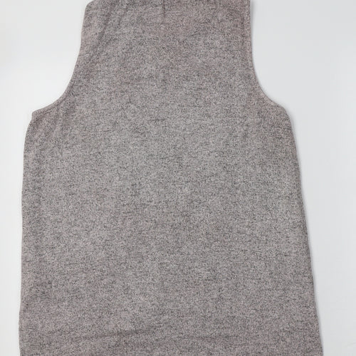River Island Womens Pink Crew Neck  Viscose Vest Jumper Size 14