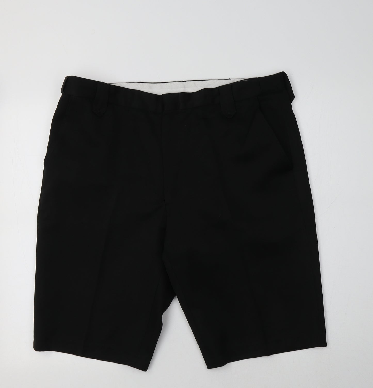 Circle Mens Black  Polyester Chino Shorts Size 38 L12 in Regular