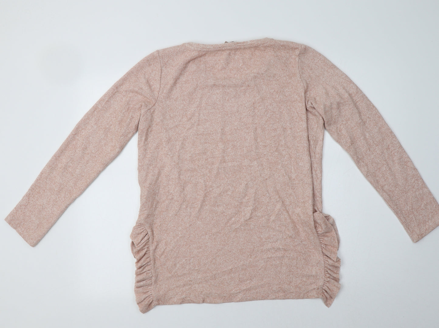 NEXT Womens Pink Crew Neck  Viscose Pullover Jumper Size 10