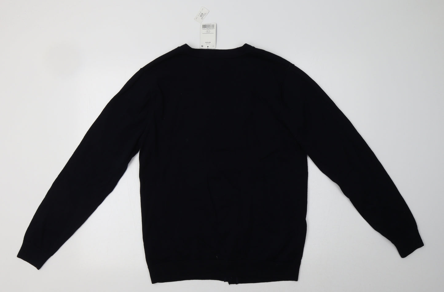 NEXT Mens Blue V-Neck  Cotton Cardigan Jumper Size M