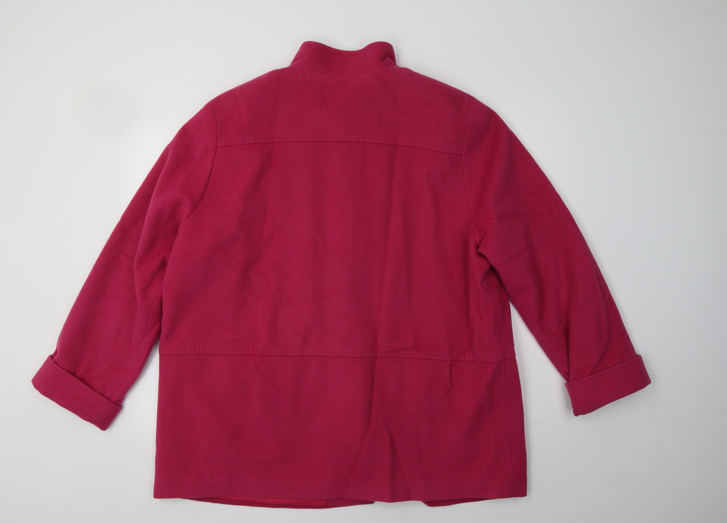 M&S Womens Pink   Pea Coat Coat Size 20
