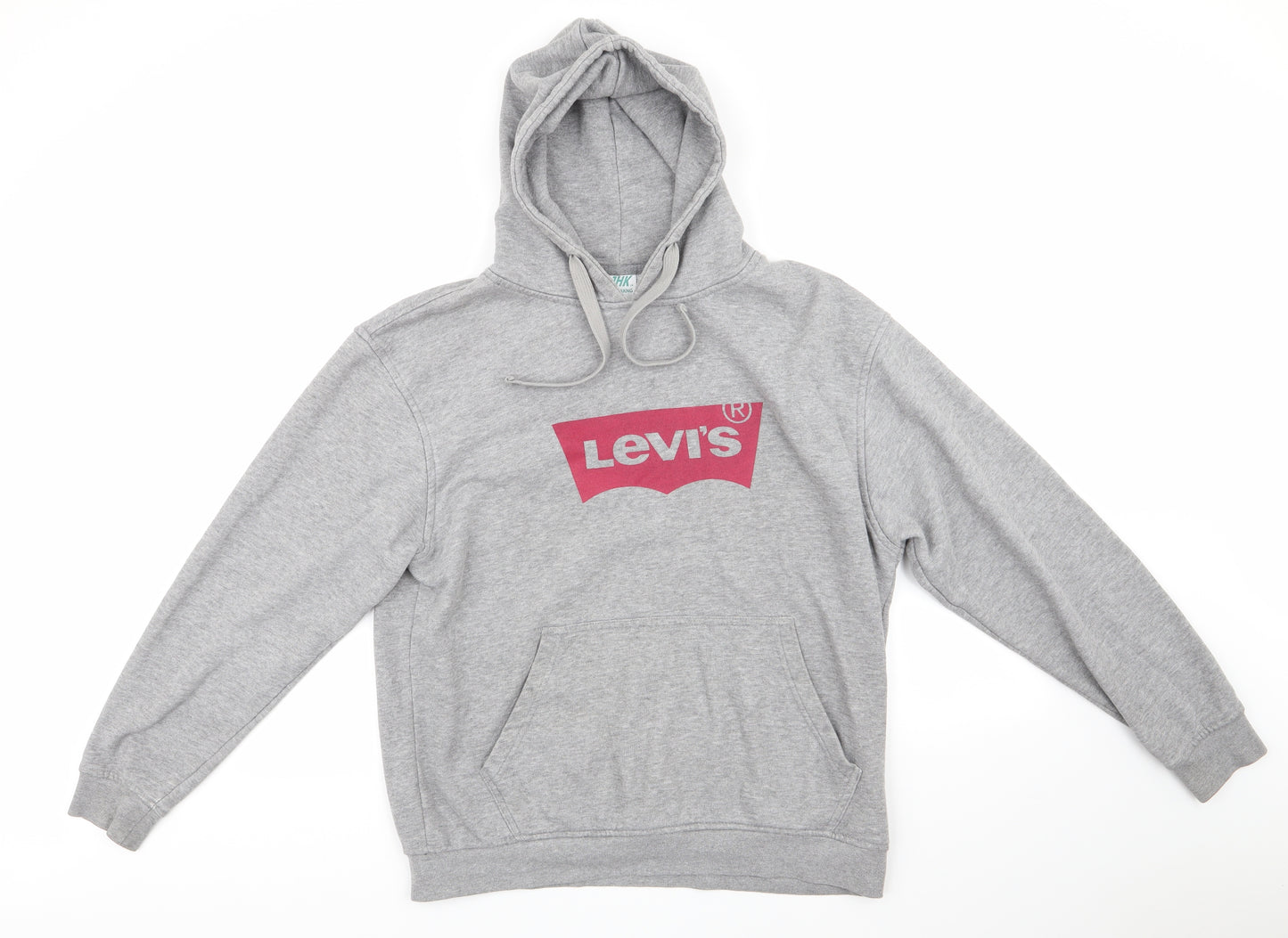 JHK Mens Grey  Polyester Pullover Hoodie Size L   - Levi's