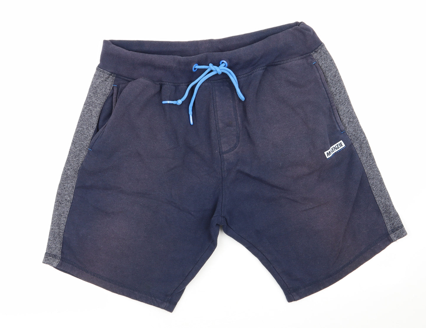 McKenzie Mens Blue   Sweat Shorts Size 2XL L9 in Regular  - Blue & Grey