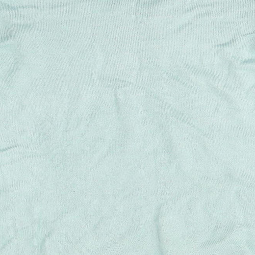 Isle Womens Green Round Neck  Acrylic Pullover Jumper Size S