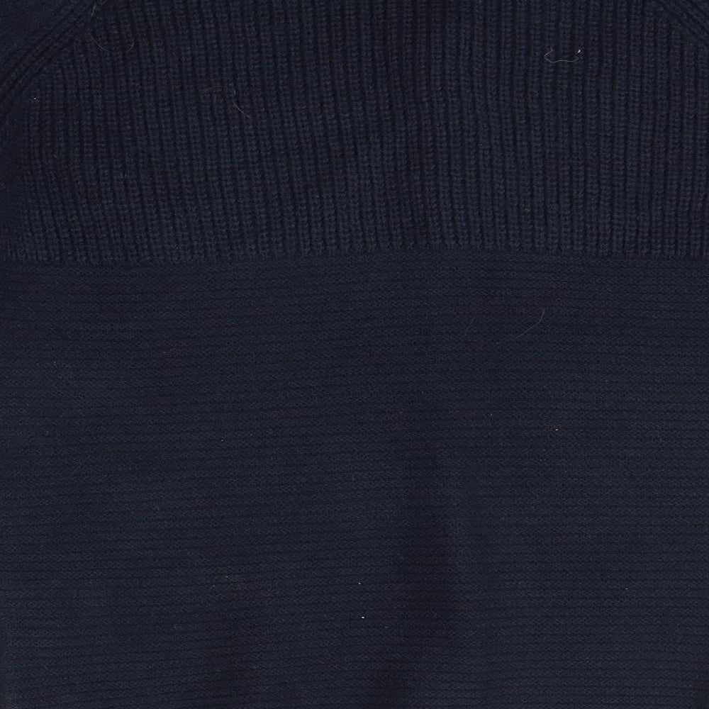 Debenhams Womens Blue Round Neck  Acrylic Pullover Jumper Size 6