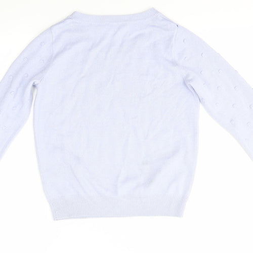 Dorothy Perkins Womens Purple Round Neck  Acrylic Pullover Jumper Size 6