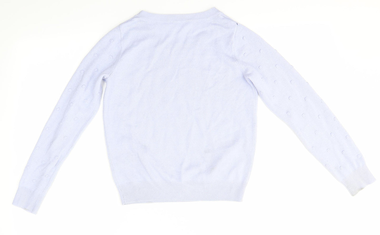 Dorothy Perkins Womens Purple Round Neck  Acrylic Pullover Jumper Size 6