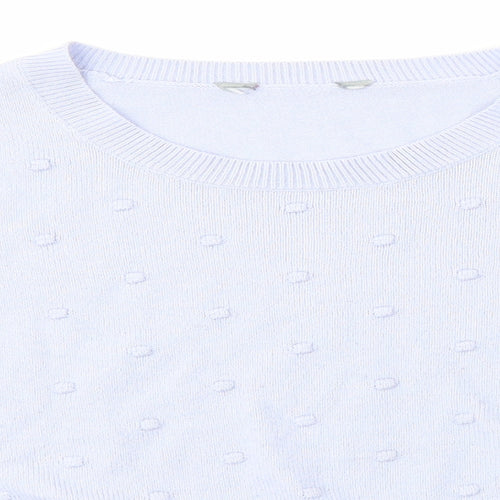 Dorothy Perkins Womens Purple Round Neck  Acrylic Pullover Jumper Size 6