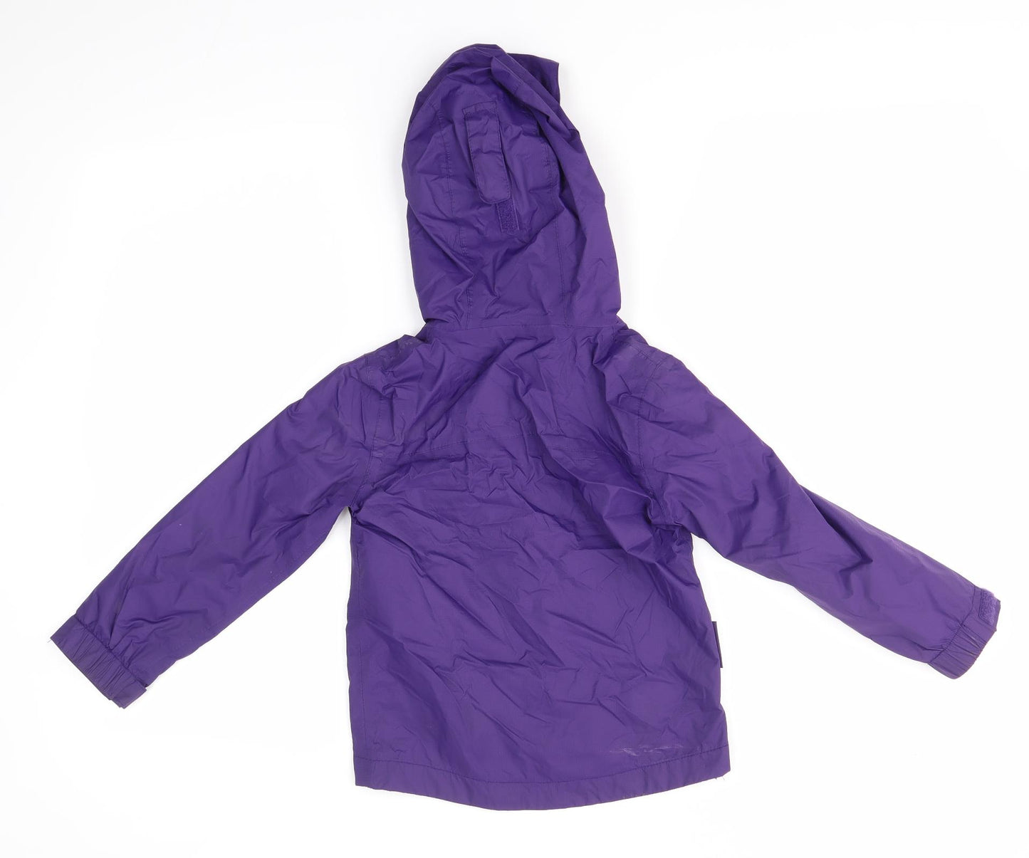 Mountain Warehouse Girls Purple   Rain Coat Coat Size 5-6 Years
