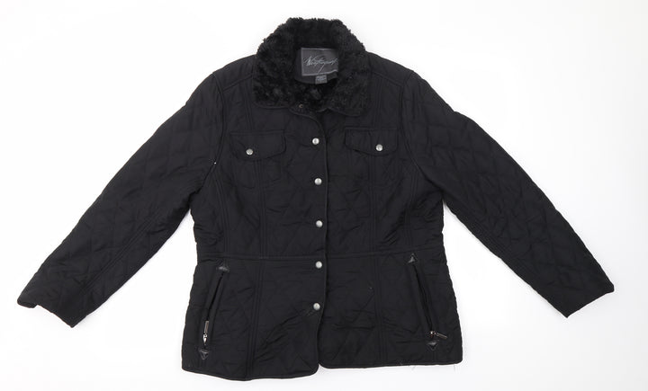 Weatherproof Womens Black   Overcoat Coat Size L